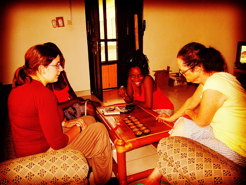 volunteer ghana dorm chess